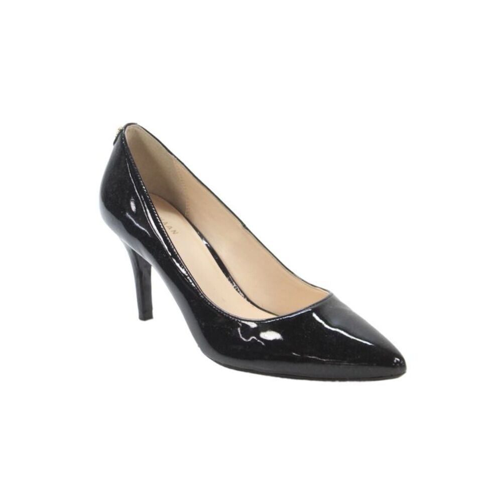 Cole Haan Womens Patent Leather Classic Stiletto Pumps Black Size 7